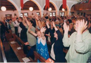 worship hands up